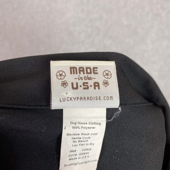 Lucky Paradise Clothing Mens XXL Bowling Shirt Camp Collar Made in USA 2XL - Picture 6 of 7